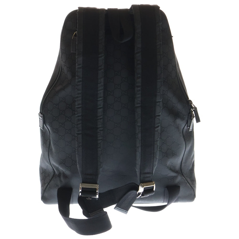 GUCCI(グッチ) グッチシマ GG バックパック リュックサック ブラック ナイロン 179606 ブラック金具