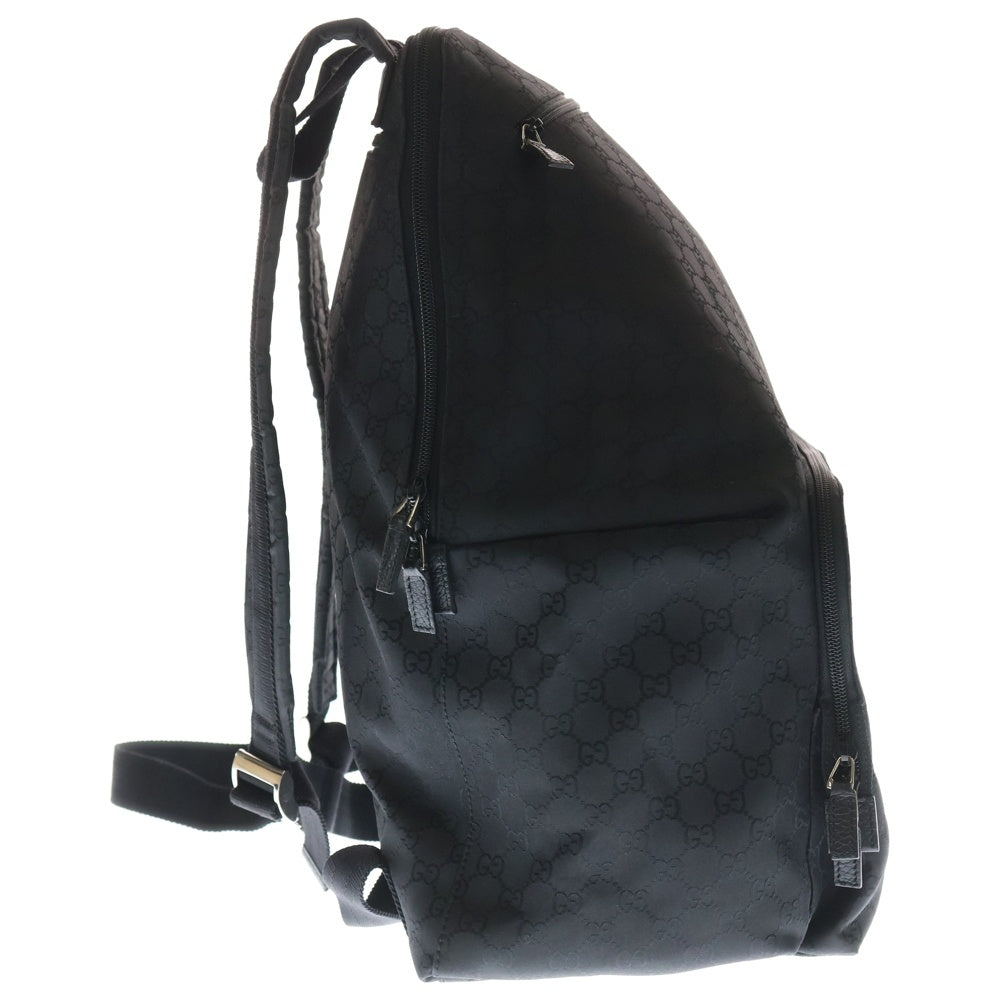 GUCCI(グッチ) グッチシマ GG バックパック リュックサック ブラック ナイロン 179606 ブラック金具