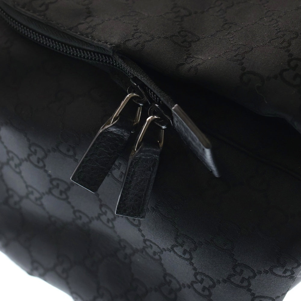 GUCCI(グッチ) グッチシマ GG バックパック リュックサック ブラック ナイロン 179606 ブラック金具