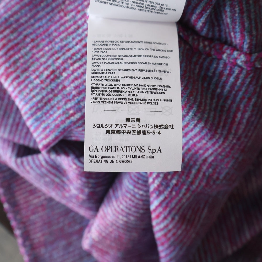 Armani Exchange(アルマーニ エクスチェンジ) 総柄クルーネックニット セーター パープル レディース