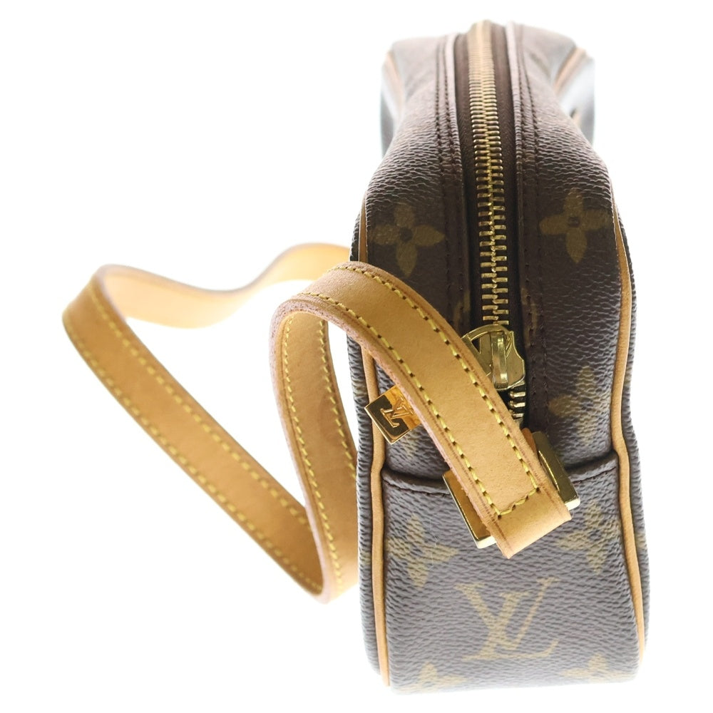 LOUIS VUITTON(ルイヴィトン) モノグラム ポシェットシテ ショルダーバッグ ブラウン PVC レザー M51183