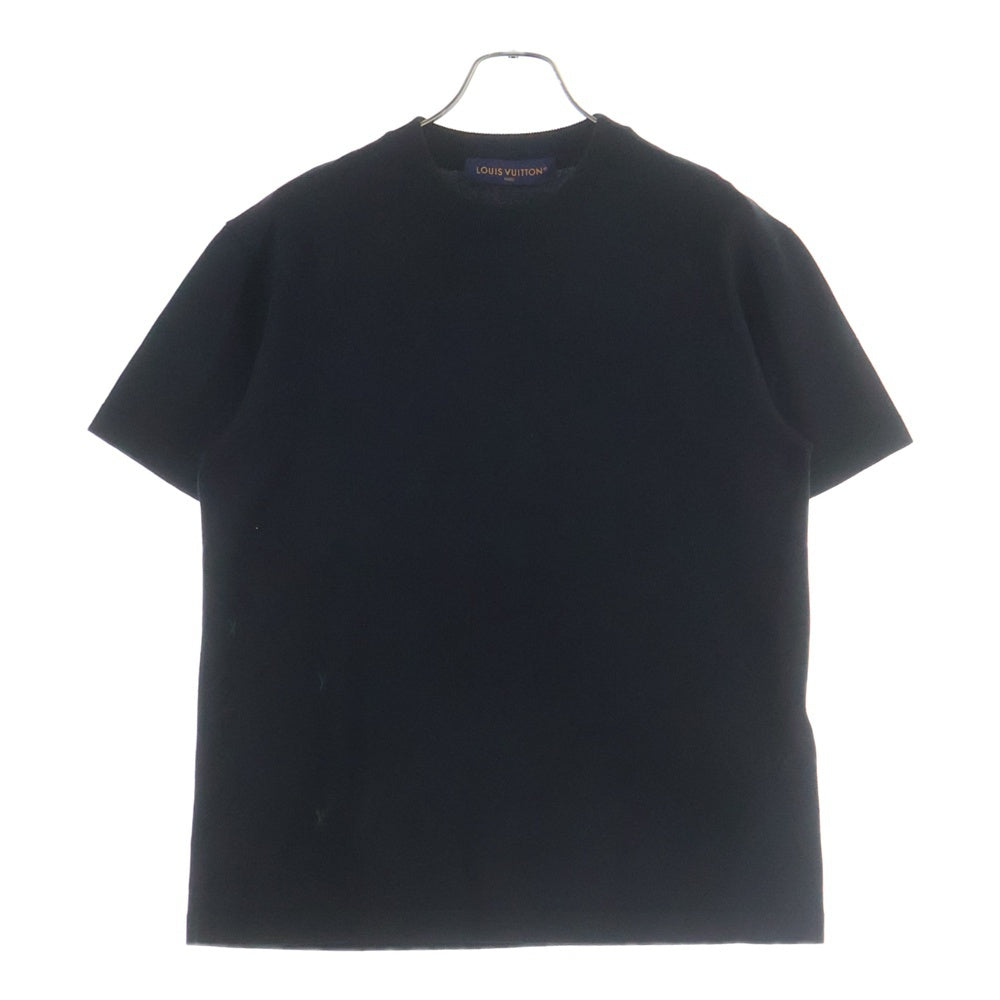 LOUIS VUITTON(ルイヴィトン) LV ブラゾン エンブロイダリー ショートスリーブクルーネッ ニット ブラック RM252MQ OY8 HTN43W