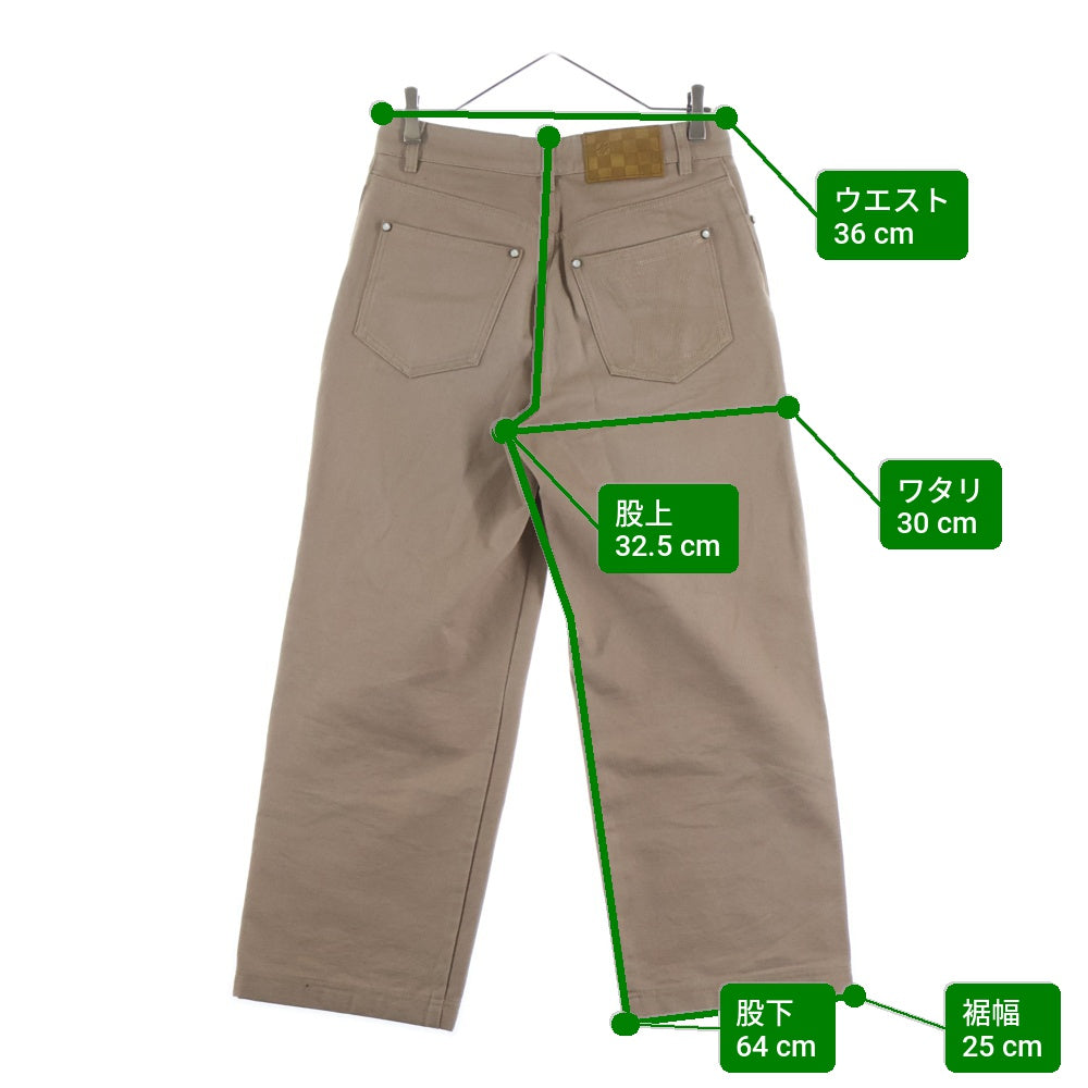 LOUIS VUITTON(ルイヴィトン) 25SS ロゴステッチワークデニムパンツ ベージュ RM251MQ LPJ HSP47W
