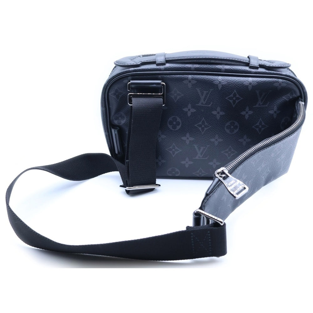 LOUIS VUITTON(ルイヴィトン) モノグラムエクリプス バムバッグ ショルダーバッグ ミニバッグ ブラック レザー×PVC M42906 シルバー金具 レディース