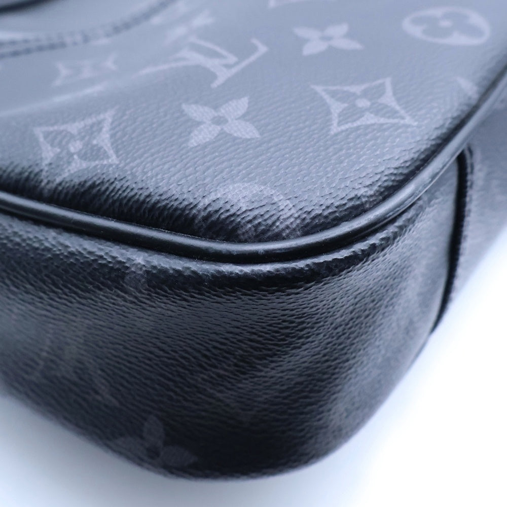 LOUIS VUITTON(ルイヴィトン) モノグラムエクリプス バムバッグ ショルダーバッグ ミニバッグ ブラック レザー×PVC M42906 シルバー金具 レディース