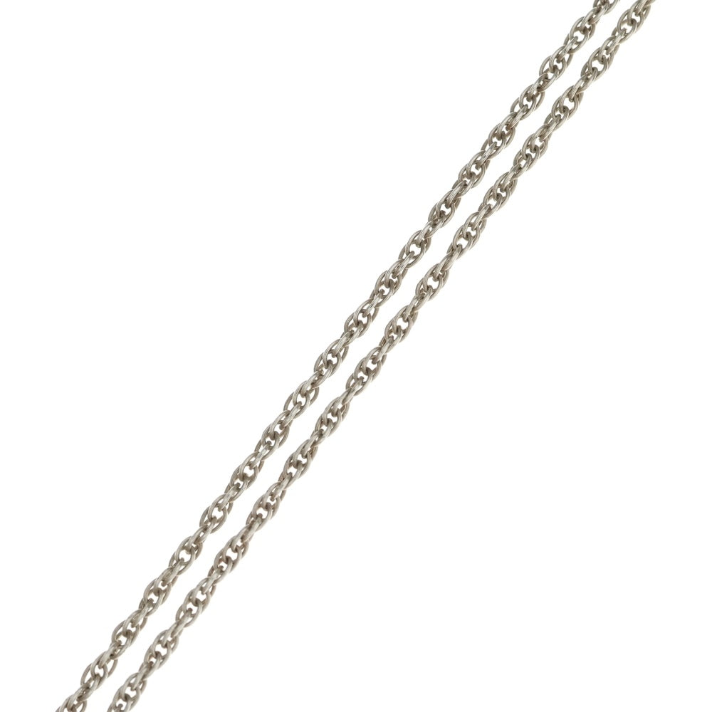 TIFFANY & Co.(ティファニー) ロゴ刻印チェーンコインネックレス 18KT×925 ゴールド×シルバー レディース