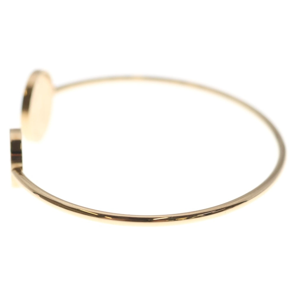 BVLGARI(ブルガリ) ブルガリブルガリ オニキス パヴェダイヤ バングル Au750 K18 PG ピンクゴールド