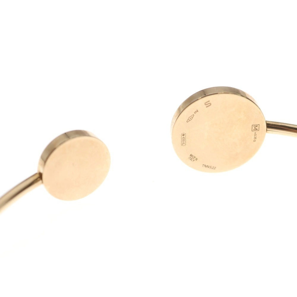 BVLGARI(ブルガリ) ブルガリブルガリ オニキス パヴェダイヤ バングル Au750 K18 PG ピンクゴールド