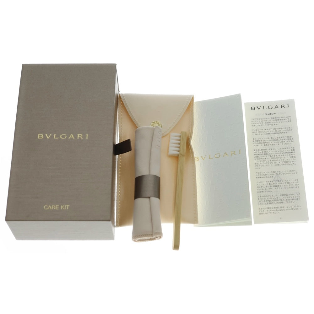 BVLGARI(ブルガリ) ブルガリブルガリ オニキス パヴェダイヤ バングル Au750 K18 PG ピンクゴールド