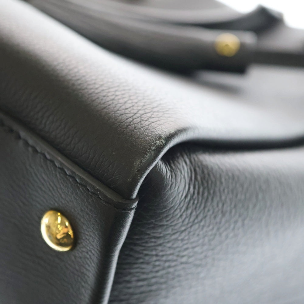 LOUIS VUITTON(ルイヴィトン) ロックミート 2WAYバッグ トートバッグ ハンドバッグ ショルダーバッグ ブラック ノワール レザー M54569 ゴールド金具 レディース