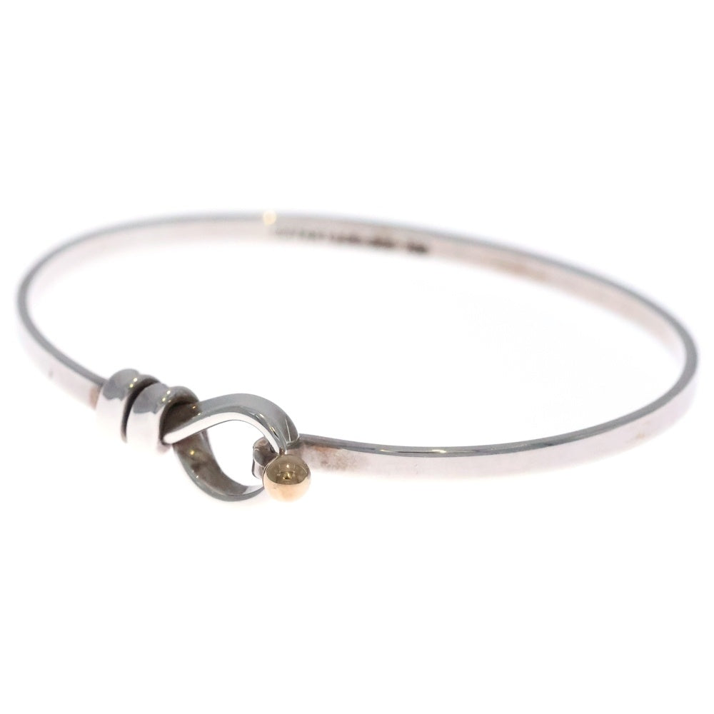 TIFFANY & Co.(ティファニー) ラブノット バングル ブレスレット シルバー 750×925 9.9g レディース