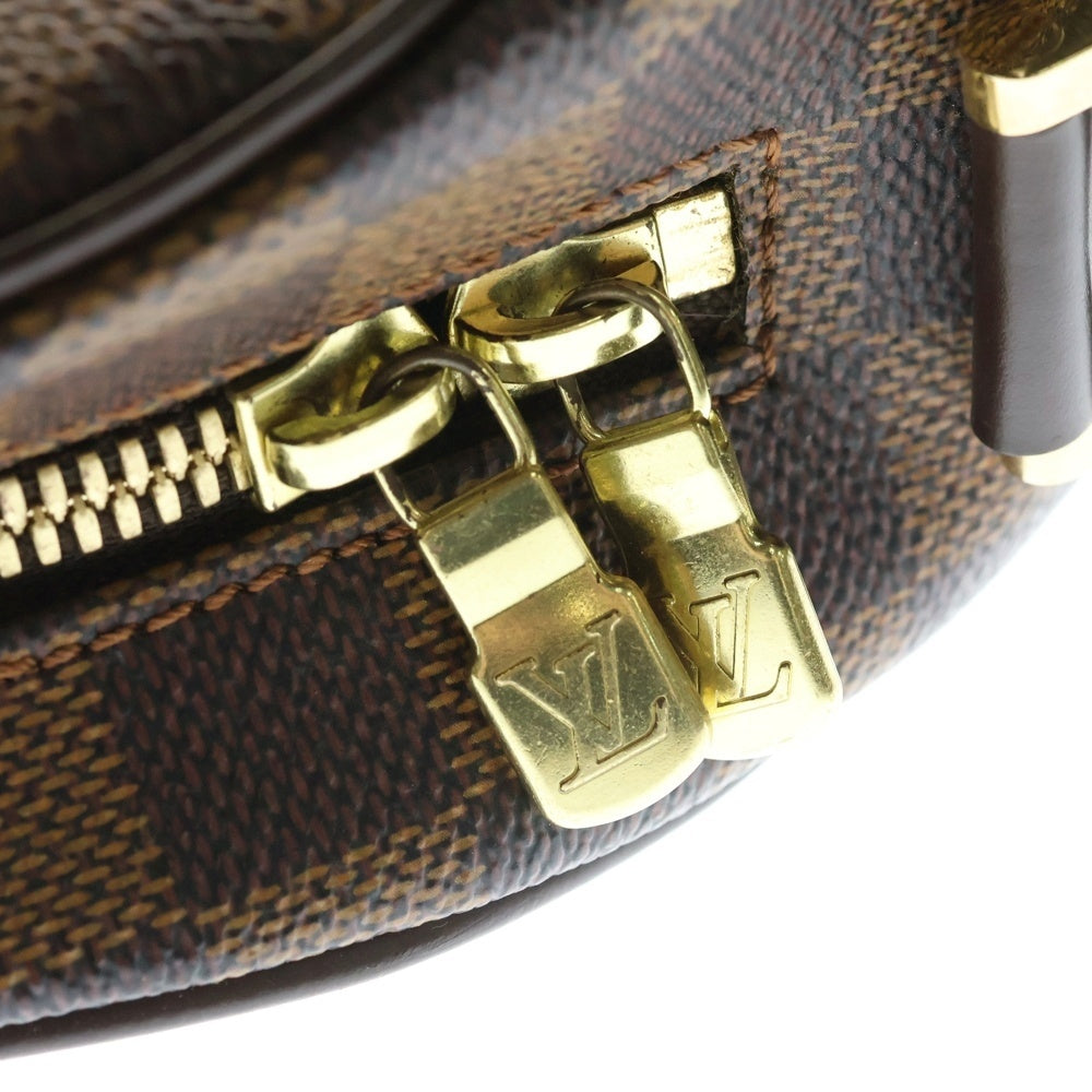 LOUIS VUITTON(ルイヴィトン) ダミエ イパネマGM ショルダーバッグ ブラウン レザー×PVC N51292 ゴールド金具