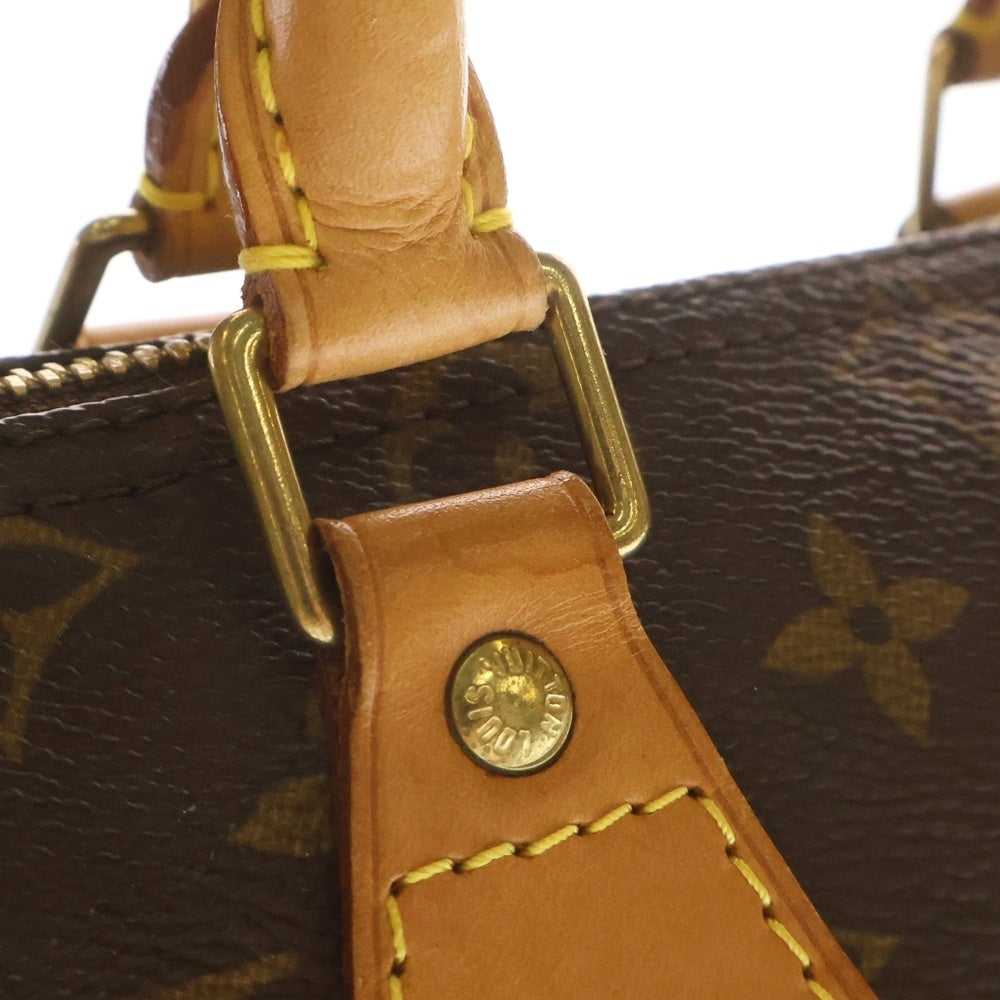 LOUIS VUITTON(ルイヴィトン) モノグラム スピーディ25 ボストンバッグ ミニバッグ ブラウン レザー×PVC M41528 ゴールド金具 レディース