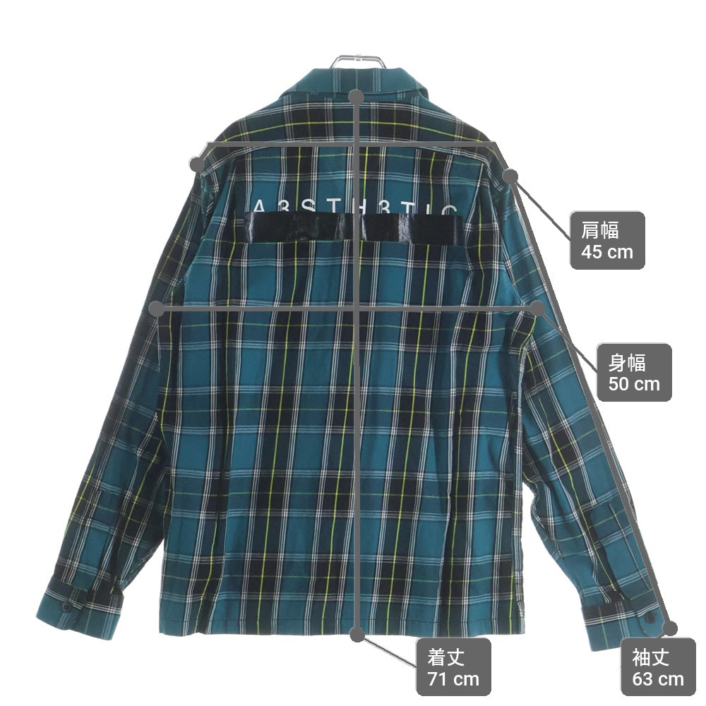 DIESEL(ディーゼル) ワッペンデザイン チェック総柄 長袖シャツ グリーン