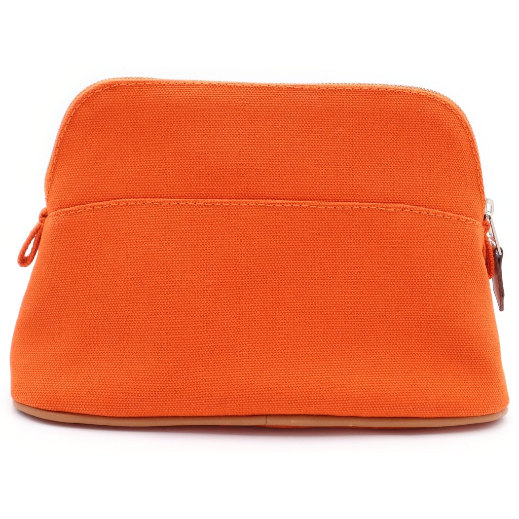 HERMES(エルメス) ボリード ポーチ ミニ オランジュ フー キャンバス オレンジ レディース