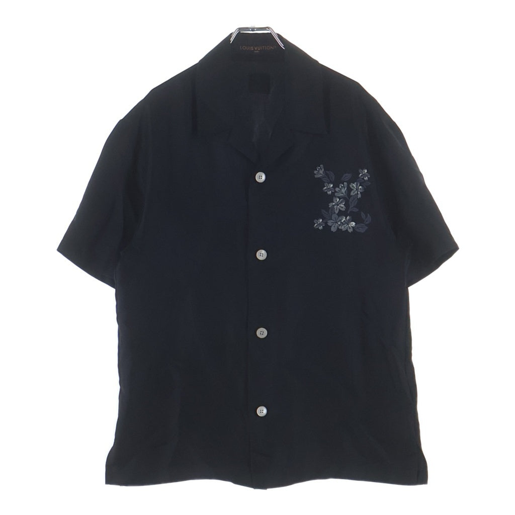 LOUIS VUITTON(ルイヴィトン) NIGOコラボ LV フラワー・シグネチャー シルクシャツ ブラック #XXS RM252M
