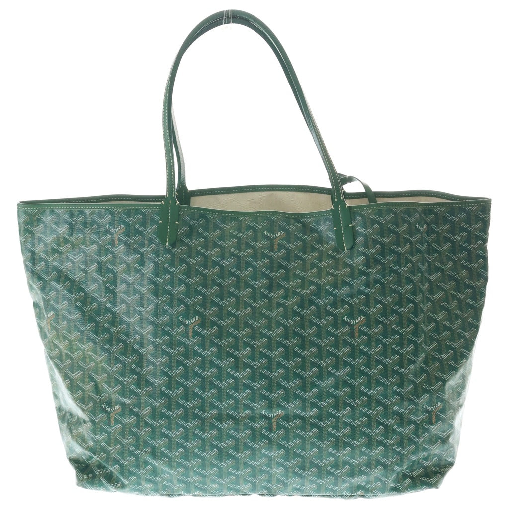 GOYARD(ゴヤール) サンルイGM トートバッグ ハンドバッグ グリーン レザー×PVC レディース