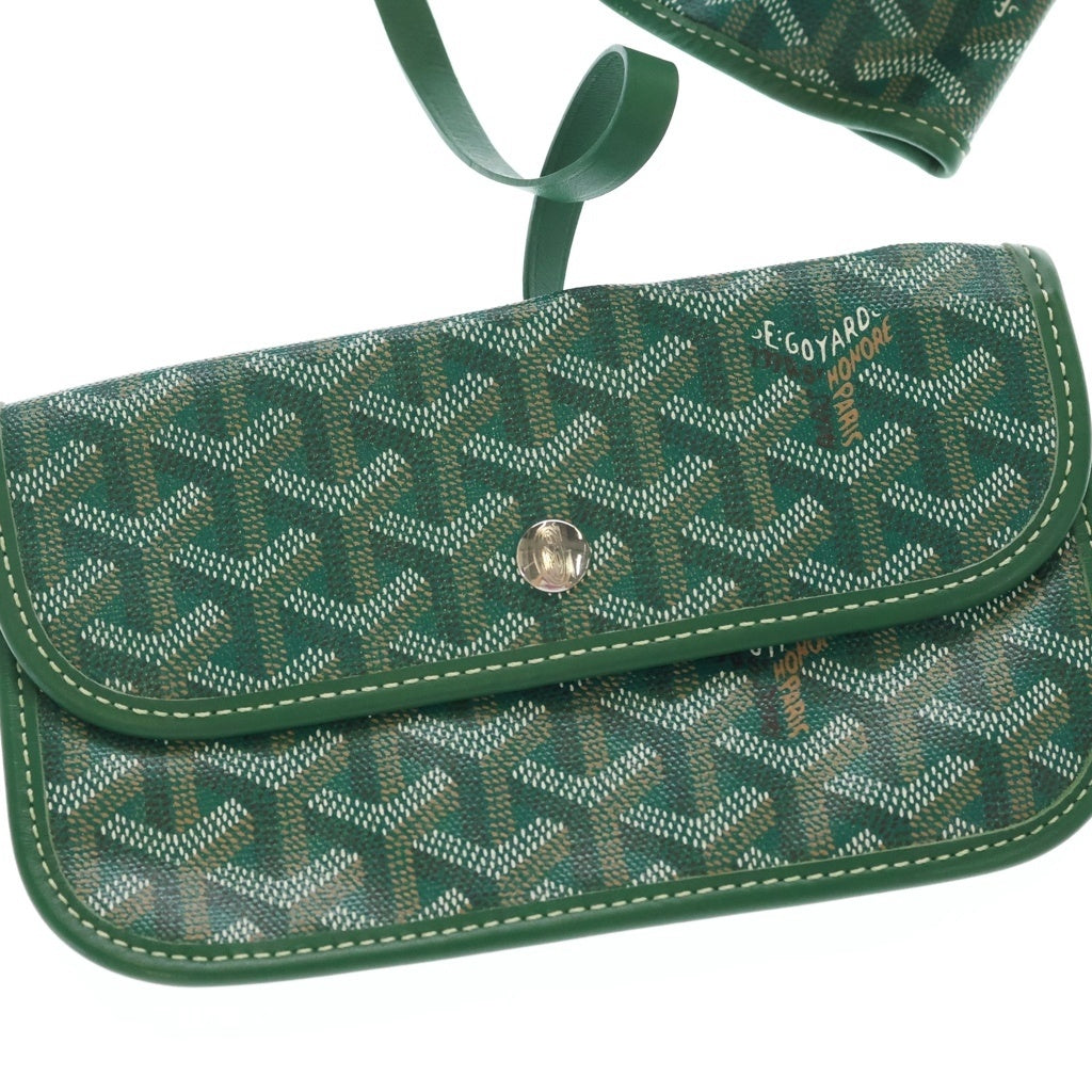 GOYARD(ゴヤール) サンルイGM トートバッグ ハンドバッグ グリーン レザー×PVC レディース