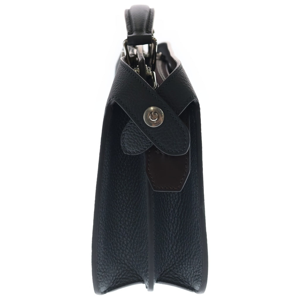FENDI(フェンディ) ピーカブー ISEEU スモール 2WAYハンドバッグ ショルダーバッグ ダークグレー レザー 7VA530 シルバー金具 レディース