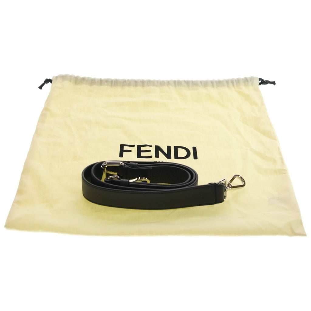 FENDI(フェンディ) ピーカブー ISEEU スモール 2WAYハンドバッグ ショルダーバッグ ダークグレー レザー 7VA530 シルバー金具 レディース