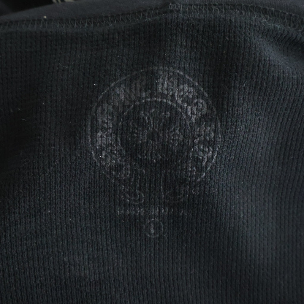 CHROME HEARTS(クロムハーツ) ダガージップ バックホースシュープリント ジップアップスウェットパーカー フーディー ブラック #L