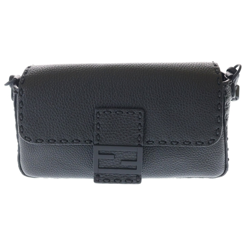 FENDI(フェンディ) セレリア バゲット レザー 2WAY ハンド ショルダーバッグ ブラック7VA572 レディース