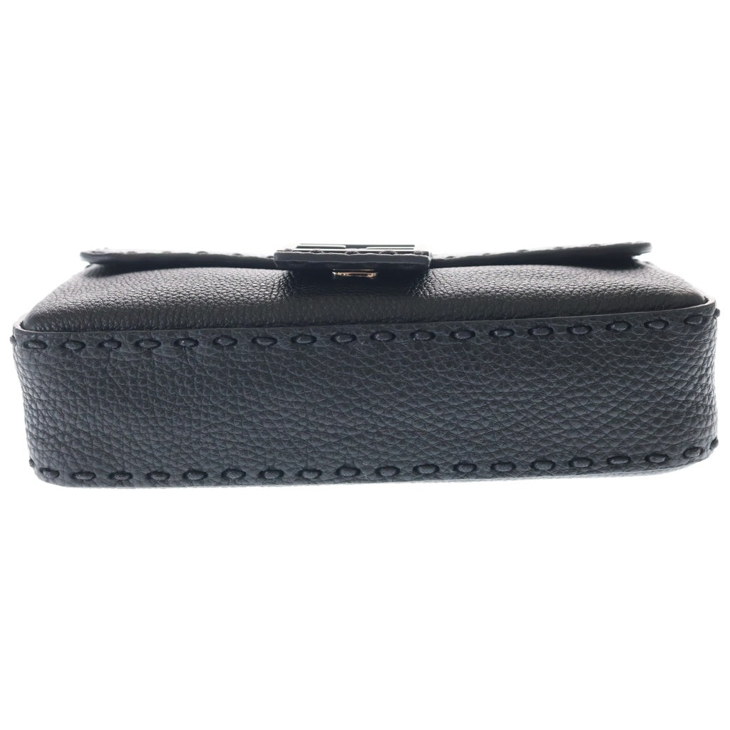 FENDI(フェンディ) セレリア バゲット レザー 2WAY ハンド ショルダーバッグ ブラック7VA572 レディース