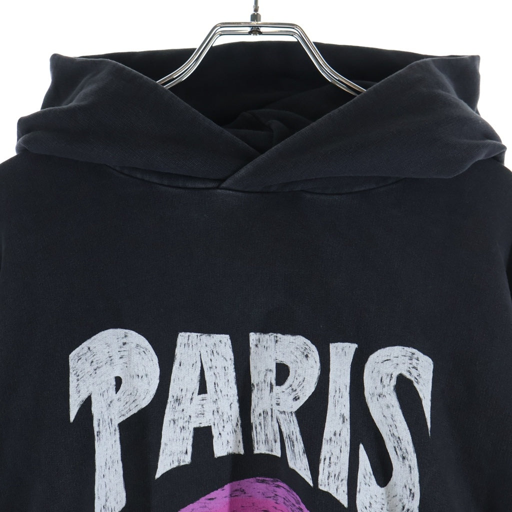 BALENCIAGA(バレンシアガ) 24AW Tropical Round Hoodie トロピカルラウンドフーディー プルオーバーパーカー ブラック 761458