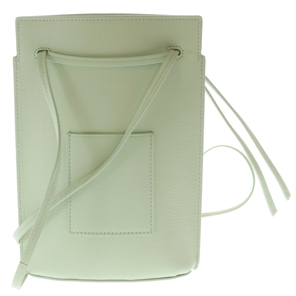 LOEWE(ロエベ) ダイスポケット ショルダーバッグ ポシェット ポーチ 2Way クラシックカーフ レザー ゴールド金具 グリーン C630R12X01 レディース