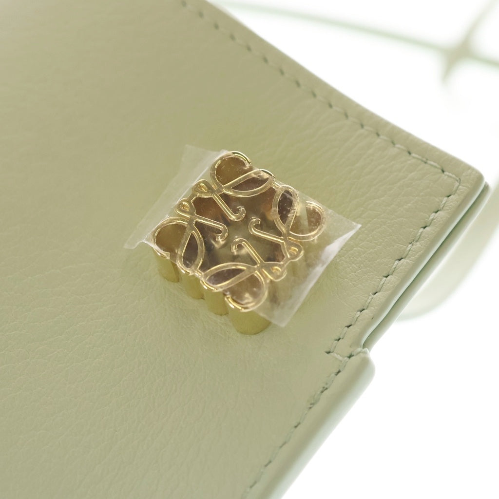 LOEWE(ロエベ) ダイスポケット ショルダーバッグ ポシェット ポーチ 2Way クラシックカーフ レザー ゴールド金具 グリーン C630R12X01 レディース