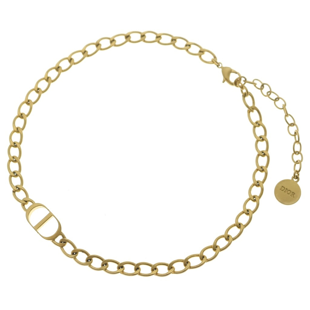Christian Dior(クリスチャンディオール) PETIT CD プチ ロゴ チェーン ネックレス チョーカー ゴールド N1296PTCMT レディース