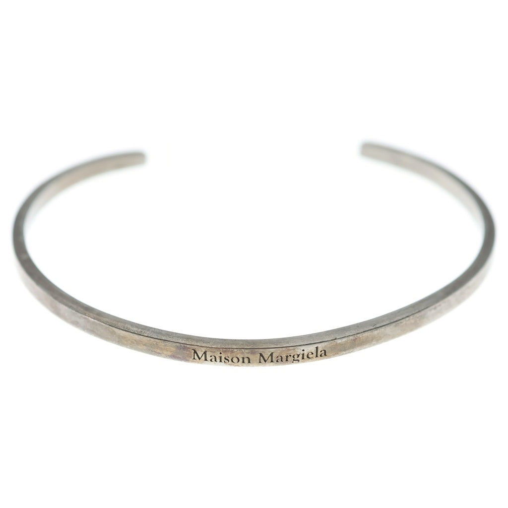 Maison Margiela(メゾンマルジェラ) ■メゾンマルジェラ ロゴ シルバーバングル 8.2g レディース