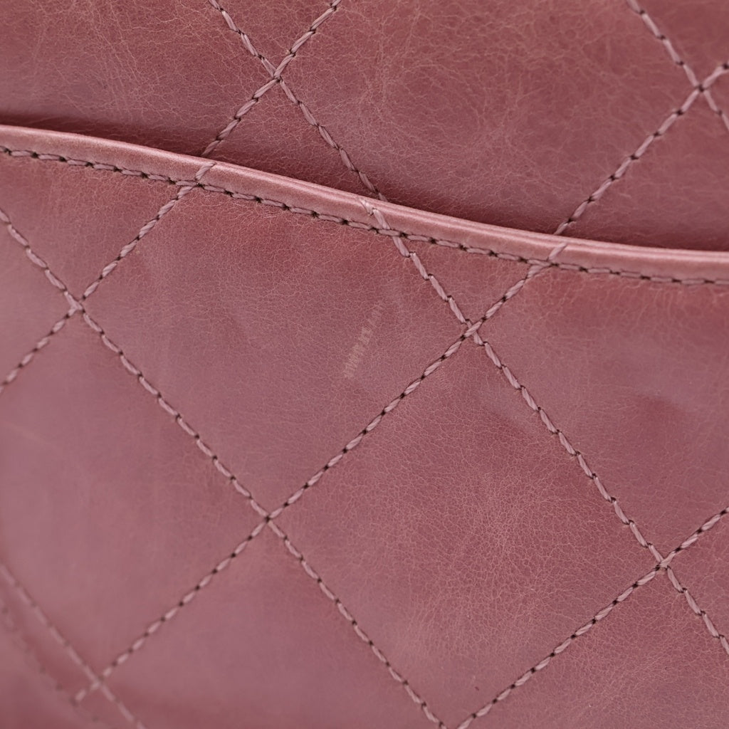 CHANEL(シャネル) マトラッセ シングルフラップ カーフスキン ゴールド金具 ターンロック 2WAY チェーン ハンドバッグ ショルダーバッグ モーヴピンク ピンク系 レディース