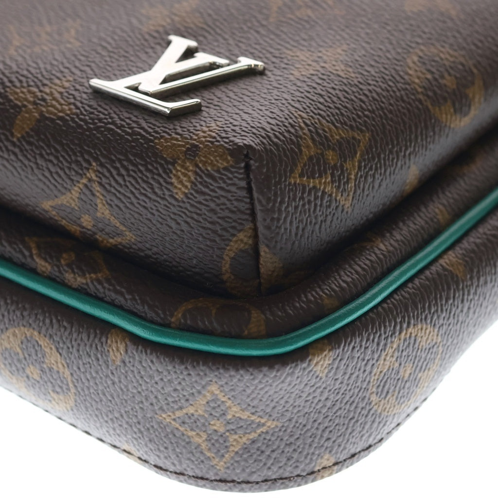 LOUIS VUITTON(ルイヴィトン) モノグラム マカサー アヴェニュー スリングバッグ PVC レザー ボディバッグ ショルダーバッグ M12734 ICタイプ ブラウン/グリーン