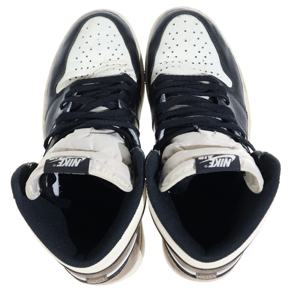 NIKE(ナイキ) エアジョーダン1 ハイ OG セイル/ダークモカ/ブラック 555088-105 箱