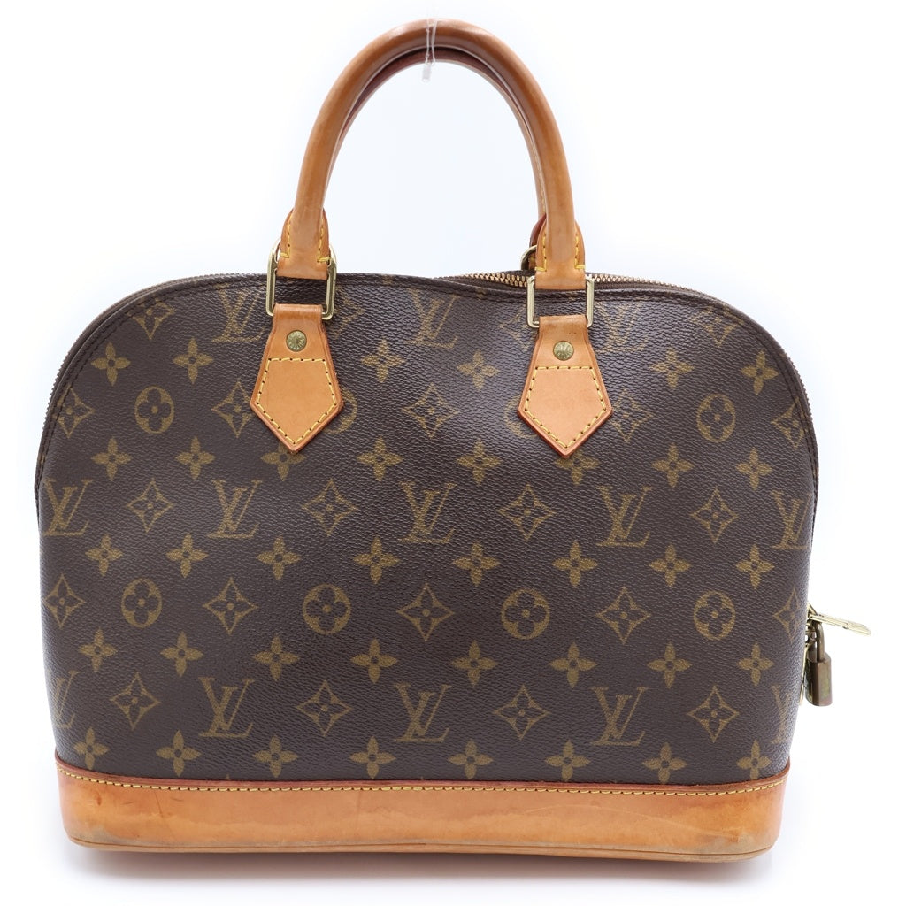 LOUIS VUITTON(ルイヴィトン) モノグラム アルマ ハンドバッグ ブラウン レザー×PVC M51130 ゴールド金具