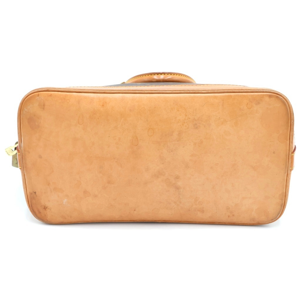 LOUIS VUITTON(ルイヴィトン) モノグラム アルマ ハンドバッグ ブラウン レザー×PVC M51130 ゴールド金具