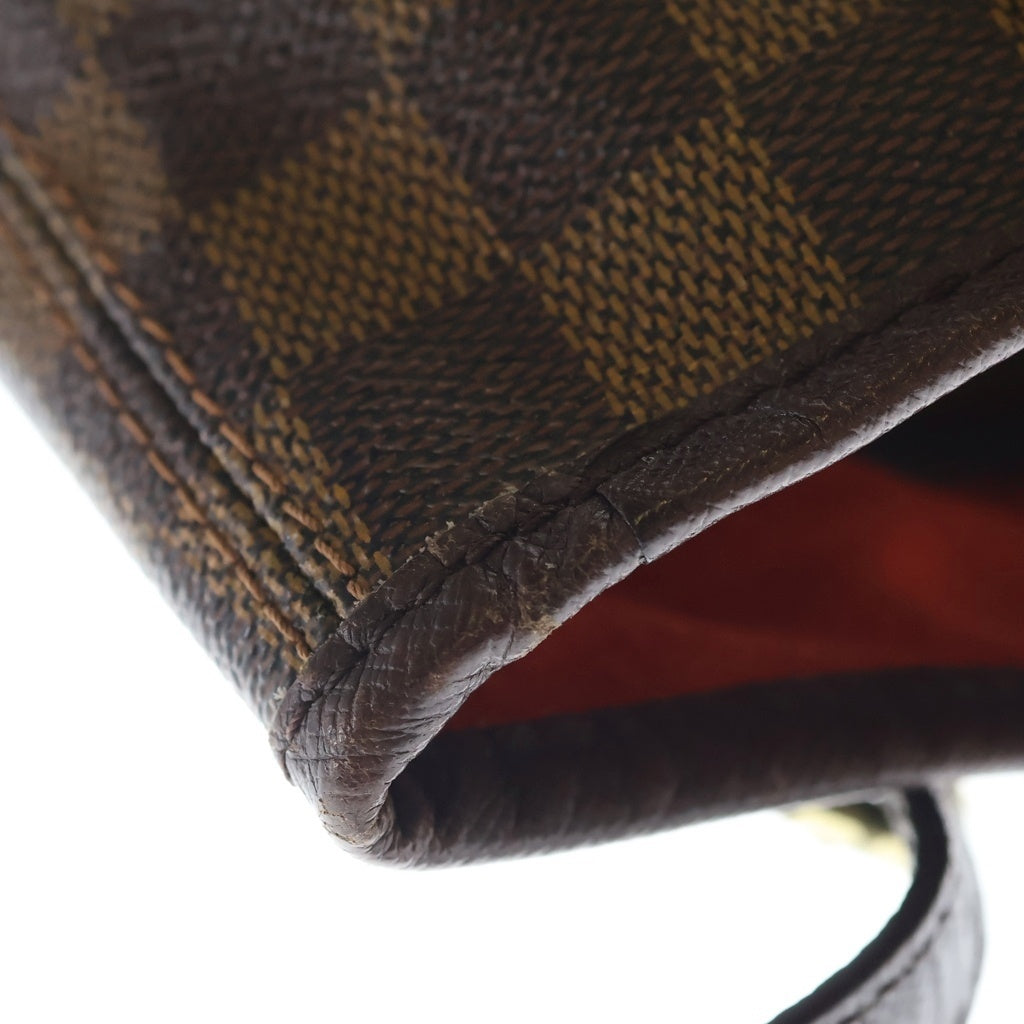 LOUIS VUITTON(ルイヴィトン) ダミエ エベヌ マレ ハンドバッグ ミニトートバッグ ブラウン レザー×PVC N42240 ゴールド金具 レディース