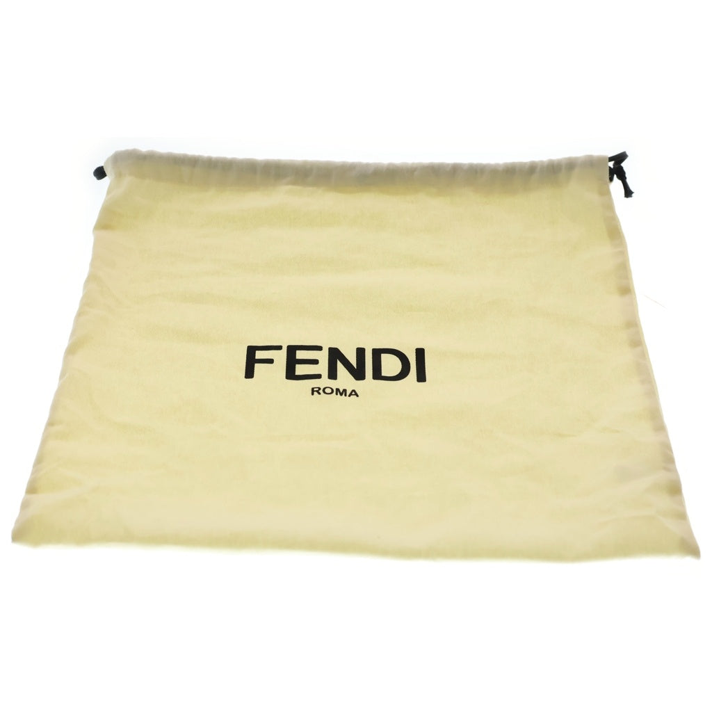 FENDI(フェンディ) バゲット FFロゴ バックパック リュックサック ブラック レザー 8BZ057AYJ1F0KUR ゴールド金具 レディース