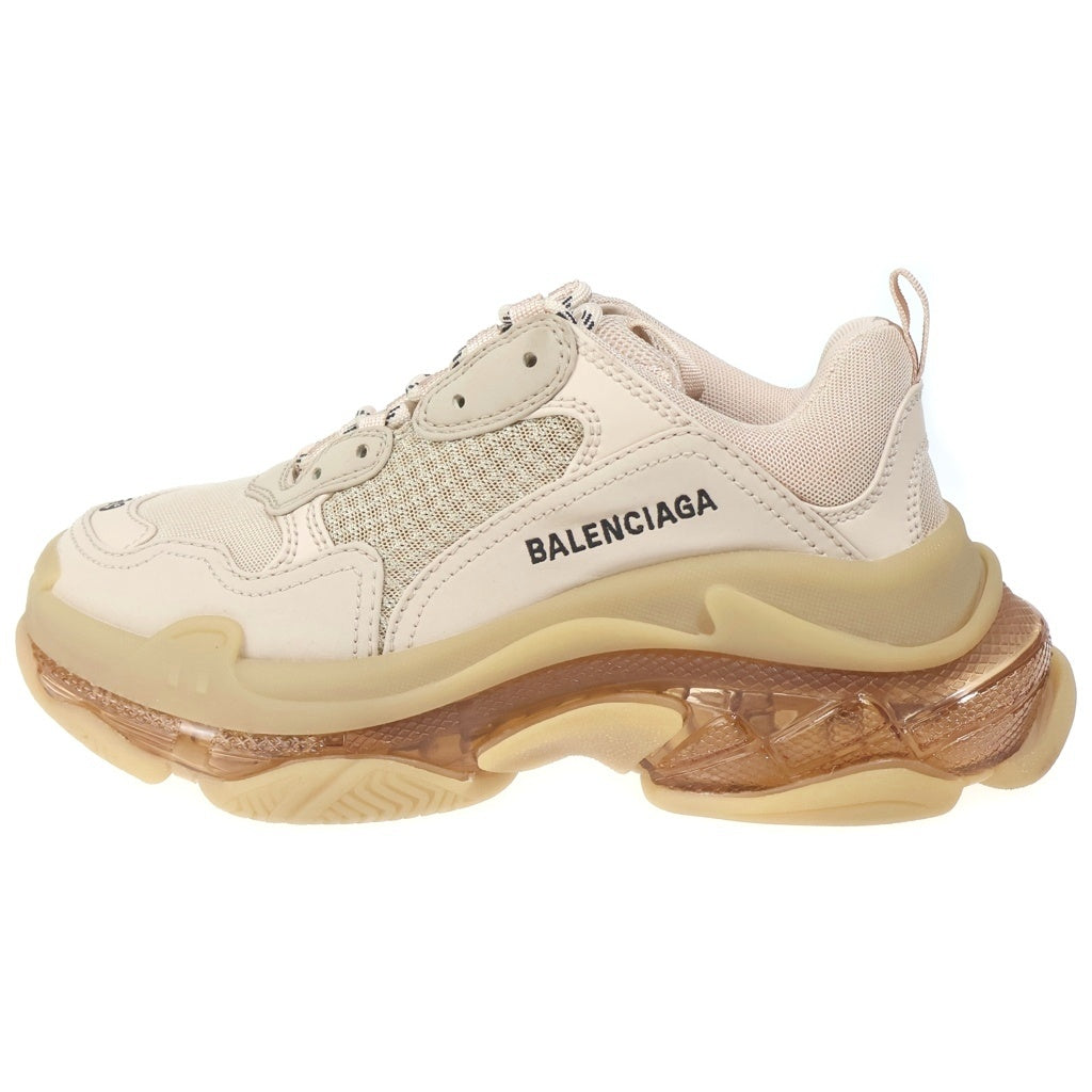 BALENCIAGA(バレンシアガ) トリプルエス クリアソール ローカットスニーカー ベージュ #26 544351 レディース