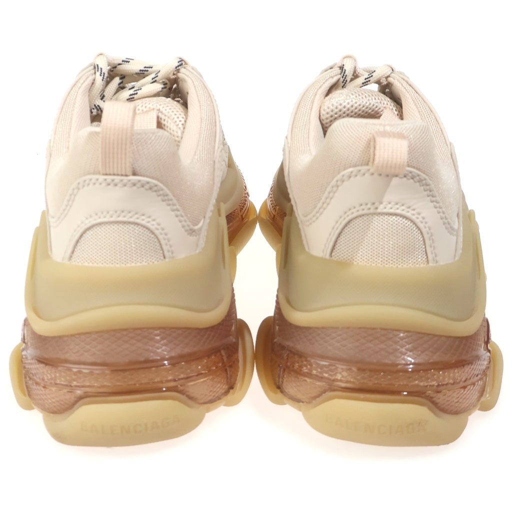 BALENCIAGA(バレンシアガ) トリプルエス クリアソール ローカットスニーカー ベージュ #26 544351 レディース