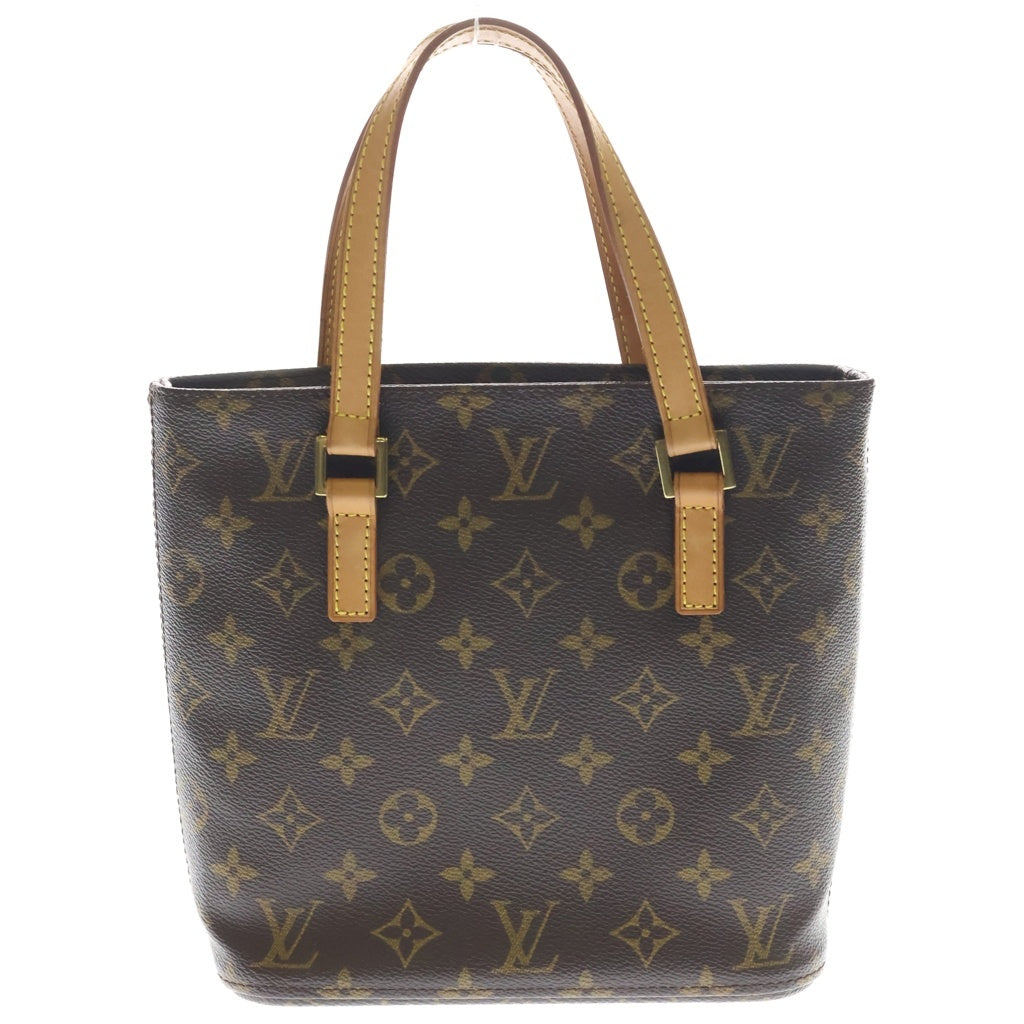 LOUIS VUITTON(ルイヴィトン) モノグラム ヴァヴァンPM ハンドバッグ ミニトートバッグ ブラウン レザー×PVC M51172 ゴールド金具 レディース