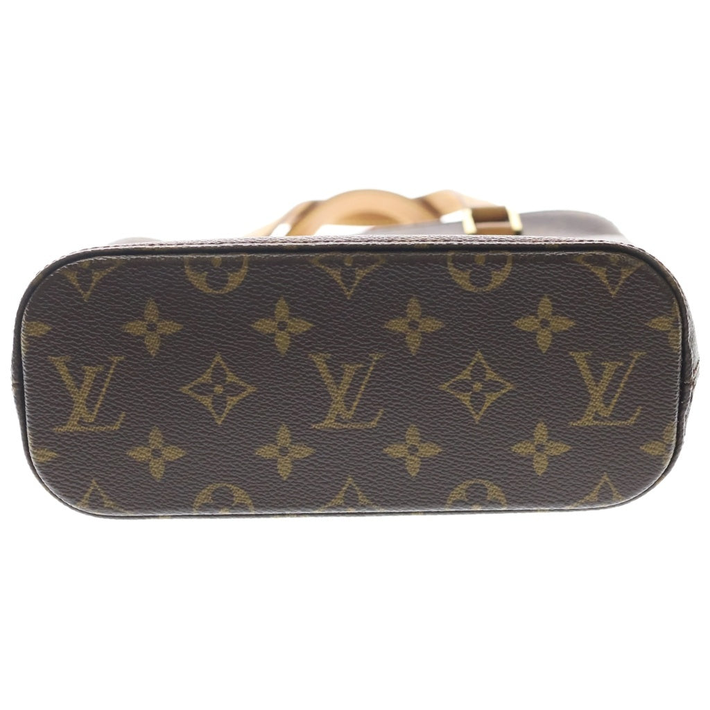LOUIS VUITTON(ルイヴィトン) モノグラム ヴァヴァンPM ハンドバッグ ミニトートバッグ ブラウン レザー×PVC M51172 ゴールド金具 レディース