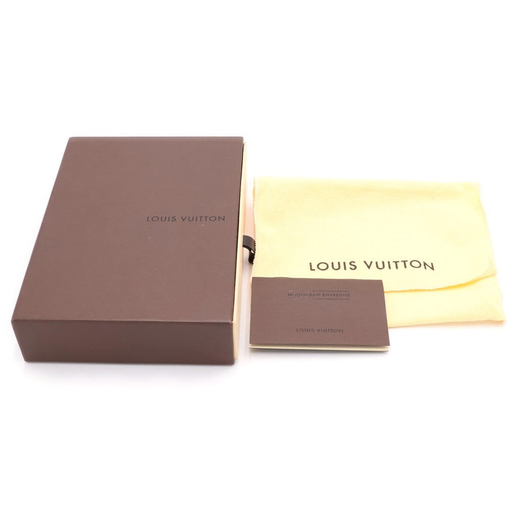 LOUIS VUITTON(ルイヴィトン) モノグラム アンプラント ポルトフォイユ スクレット コンパクト レザー ラウンドファスナー 二つ折り財布 コンパクトウォレット M93430 ブラック レディース