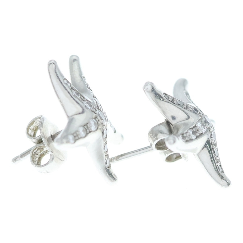 TIFFANY & Co.(ティファニー) スターフィッシュ エルサペレッティ ダイヤ スタッドピアス Pt950 プラチナ レディース