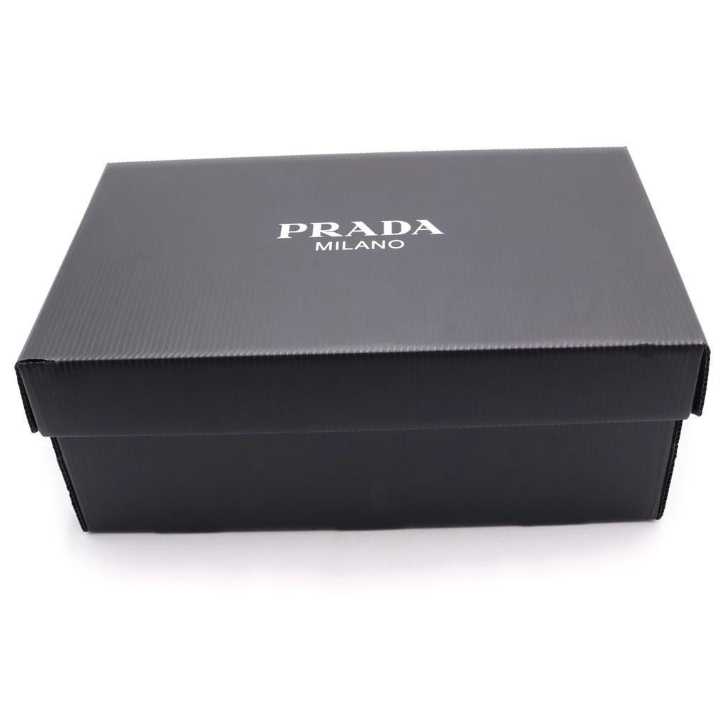 PRADA(プラダ) LANE レーン トライアングルロゴ ブラッシュドレザー ローカットスニーカー シューズ ホワイト 2EE376 3F0E