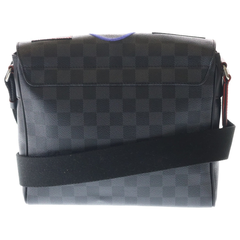 LOUIS VUITTON(ルイヴィトン) ダミエグラフィット ディストリクトPM カプセルコレクション ショルダーバッグ ブラック PVC N40040 シルバー金具 レディース