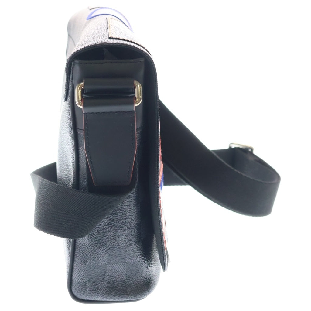 LOUIS VUITTON(ルイヴィトン) ダミエグラフィット ディストリクトPM カプセルコレクション ショルダーバッグ ブラック PVC N40040 シルバー金具 レディース