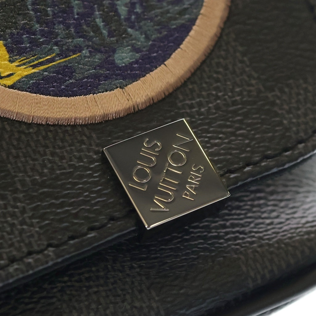 LOUIS VUITTON(ルイヴィトン) ダミエグラフィット ディストリクトPM カプセルコレクション ショルダーバッグ ブラック PVC N40040 シルバー金具 レディース