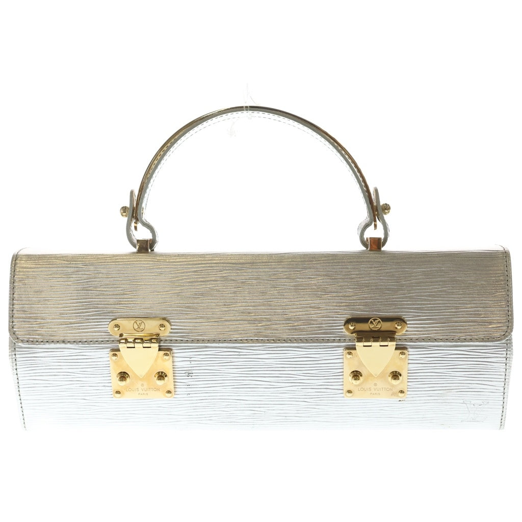 LOUIS VUITTON(ルイヴィトン) エピ ギャラクシア ハンドバッグ シルバー レザー M92183 ゴールド金具 レディース